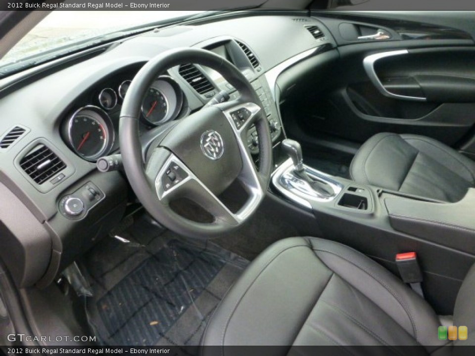 Ebony Interior Photo for the 2012 Buick Regal  #73629705