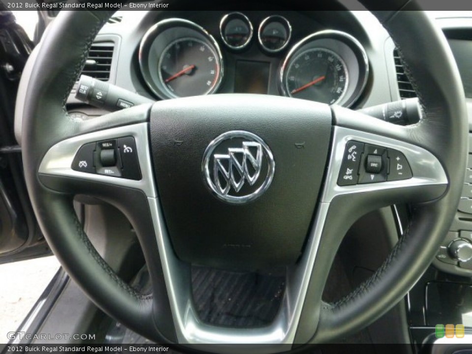Ebony Interior Steering Wheel for the 2012 Buick Regal  #73629731