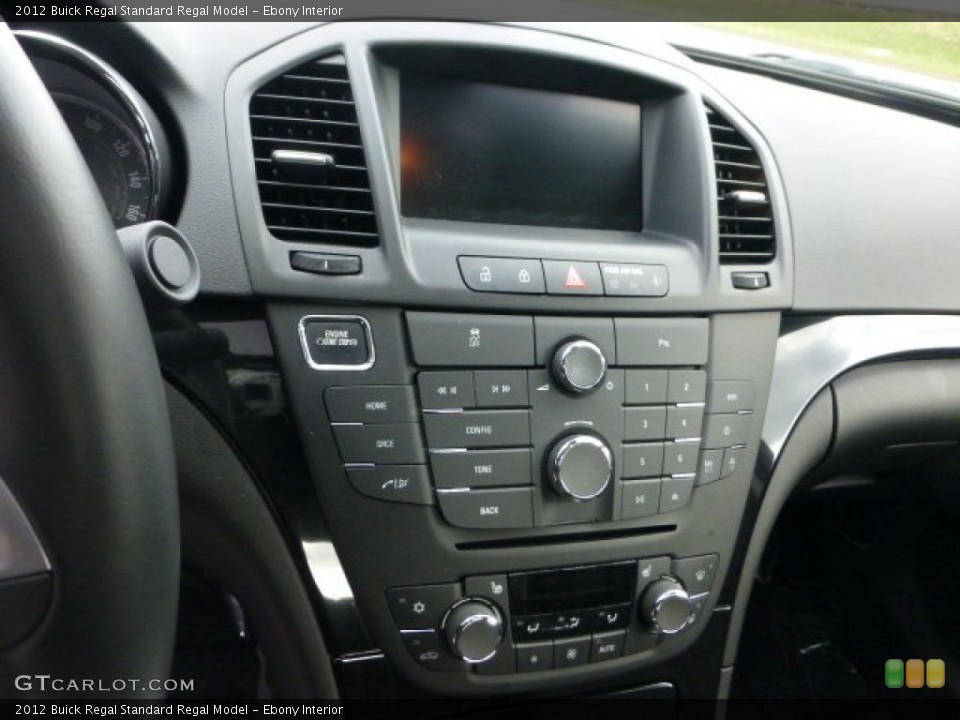 Ebony Interior Controls for the 2012 Buick Regal  #73629737