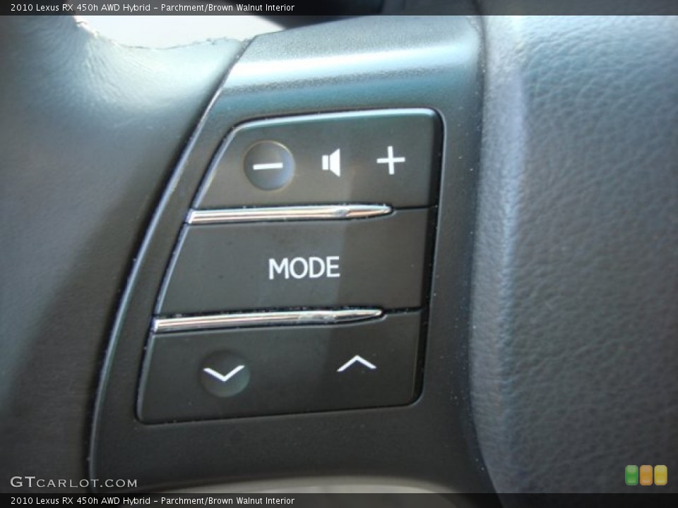 Parchment/Brown Walnut Interior Controls for the 2010 Lexus RX 450h AWD Hybrid #73630070