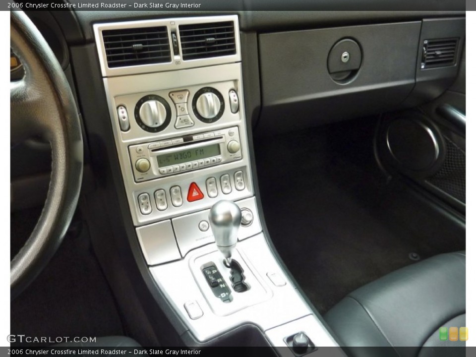 Dark Slate Gray Interior Controls for the 2006 Chrysler Crossfire Limited Roadster #73630265