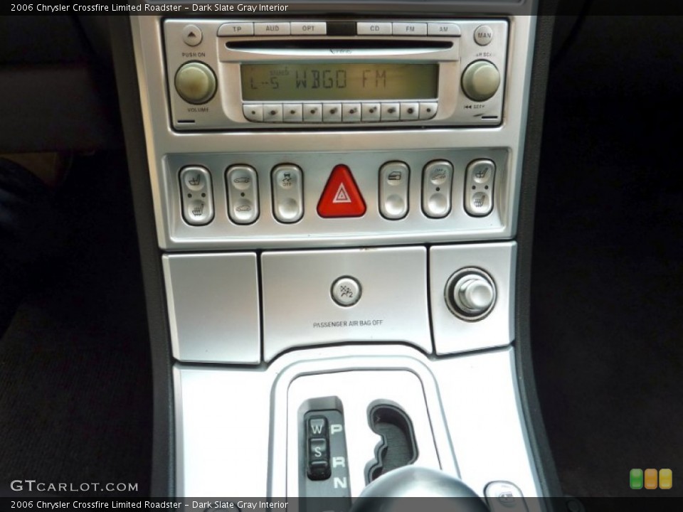Dark Slate Gray Interior Controls for the 2006 Chrysler Crossfire Limited Roadster #73630274
