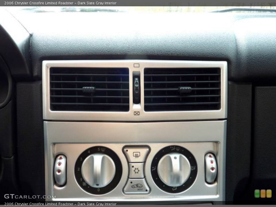 Dark Slate Gray Interior Controls for the 2006 Chrysler Crossfire Limited Roadster #73630288