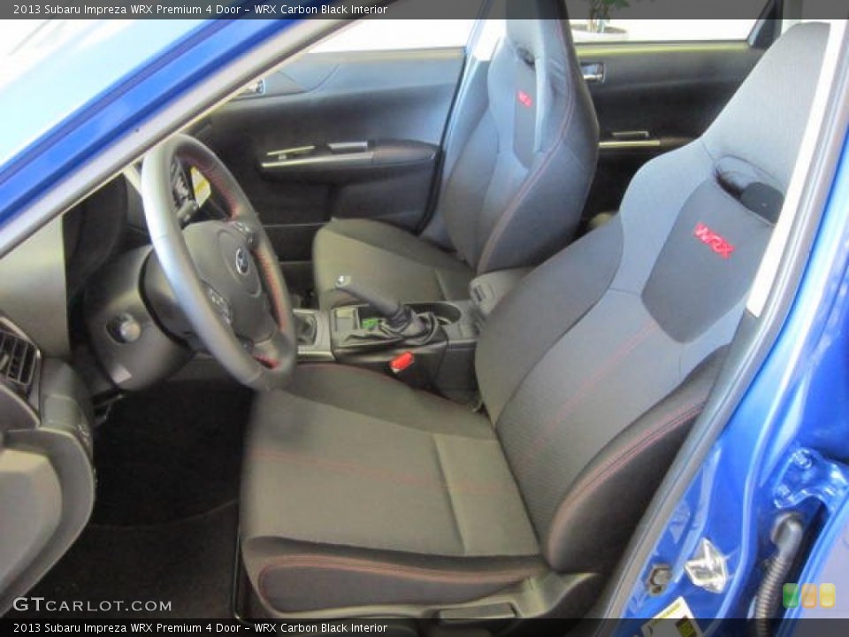 WRX Carbon Black Interior Front Seat for the 2013 Subaru Impreza WRX Premium 4 Door #73631471