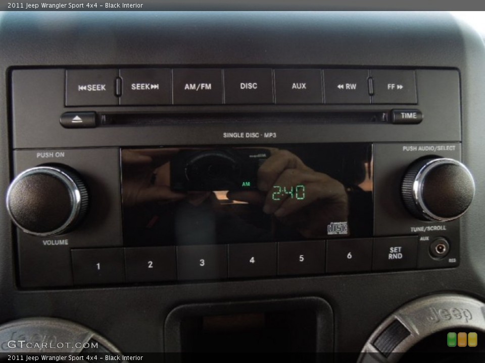 Black Interior Audio System for the 2011 Jeep Wrangler Sport 4x4 #73631723