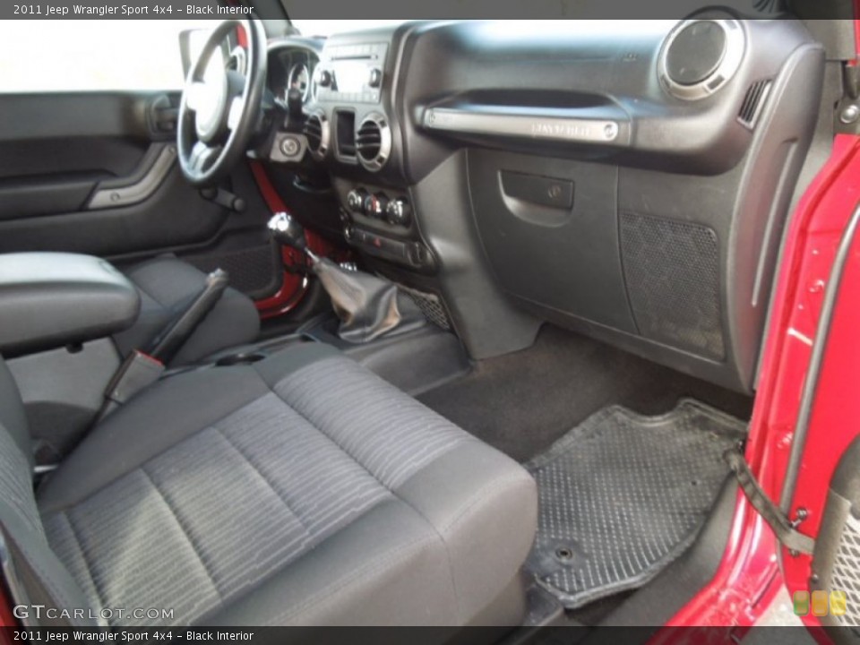 Black Interior Dashboard for the 2011 Jeep Wrangler Sport 4x4 #73631771