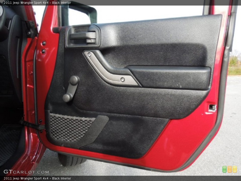 Black Interior Door Panel for the 2011 Jeep Wrangler Sport 4x4 #73631777