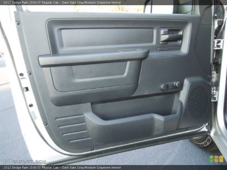 Dark Slate Gray/Medium Graystone Interior Door Panel for the 2012 Dodge Ram 1500 ST Regular Cab #73632129