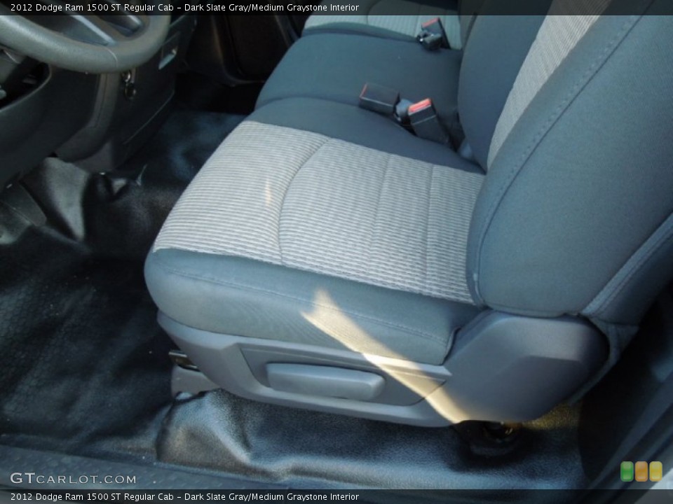 Dark Slate Gray/Medium Graystone Interior Front Seat for the 2012 Dodge Ram 1500 ST Regular Cab #73632140