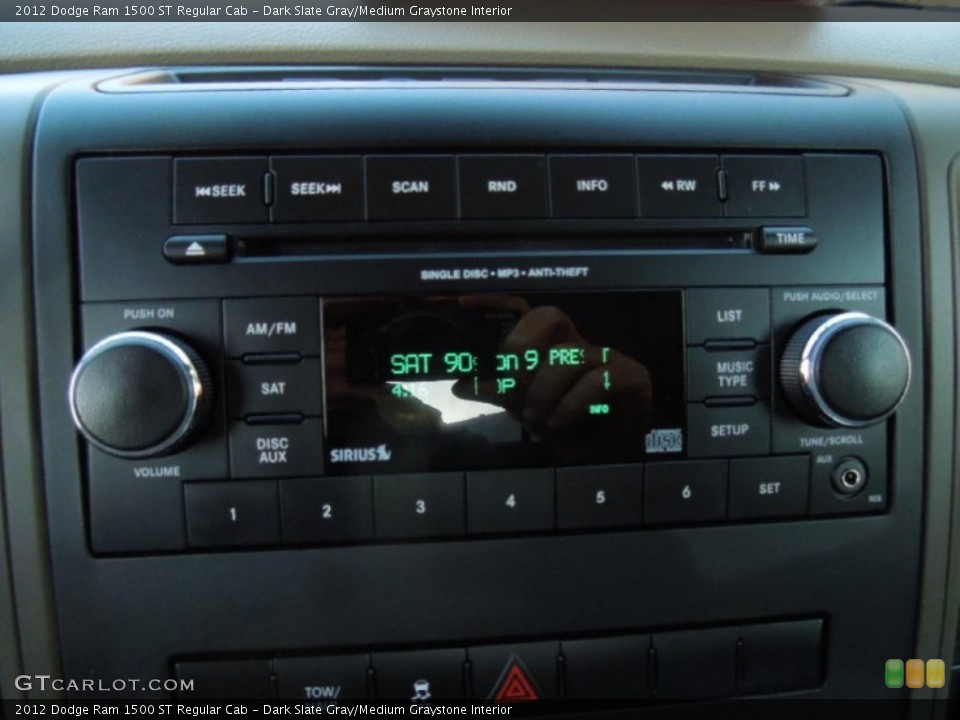Dark Slate Gray/Medium Graystone Interior Audio System for the 2012 Dodge Ram 1500 ST Regular Cab #73632147