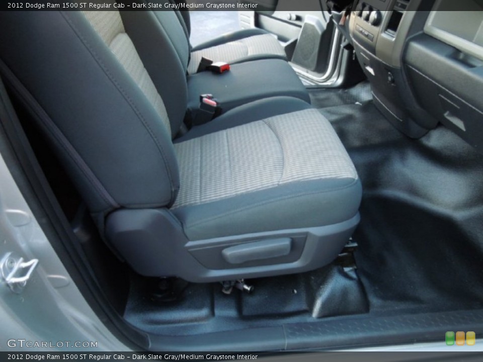 Dark Slate Gray/Medium Graystone Interior Front Seat for the 2012 Dodge Ram 1500 ST Regular Cab #73632175