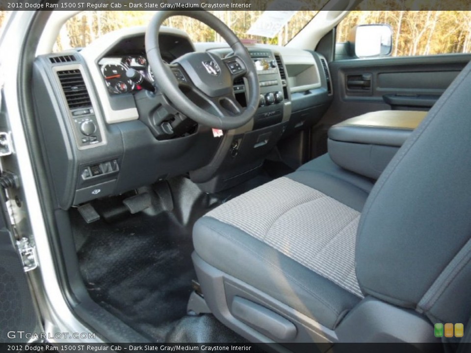 Dark Slate Gray/Medium Graystone Interior Photo for the 2012 Dodge Ram 1500 ST Regular Cab #73632221