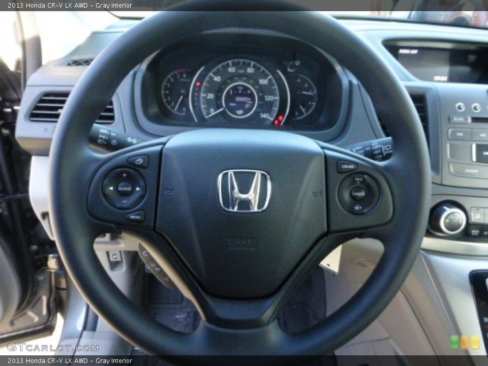 Gray Interior Steering Wheel for the 2013 Honda CR-V LX AWD #73634154