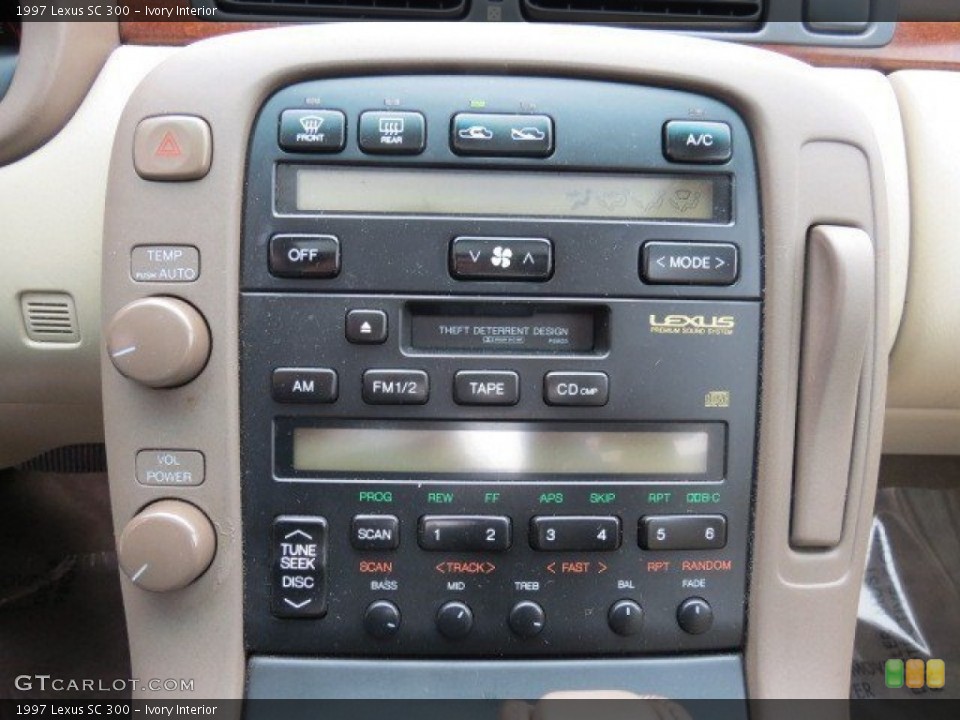 Ivory Interior Controls for the 1997 Lexus SC 300 #73635663