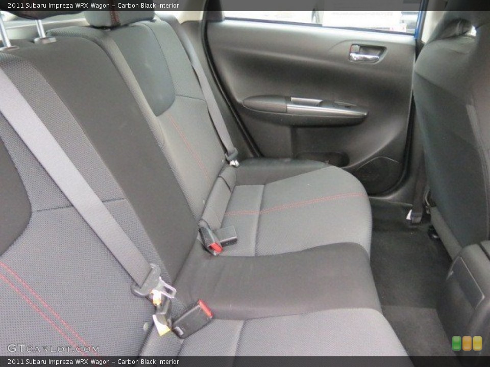 Carbon Black Interior Rear Seat for the 2011 Subaru Impreza WRX Wagon #73636048