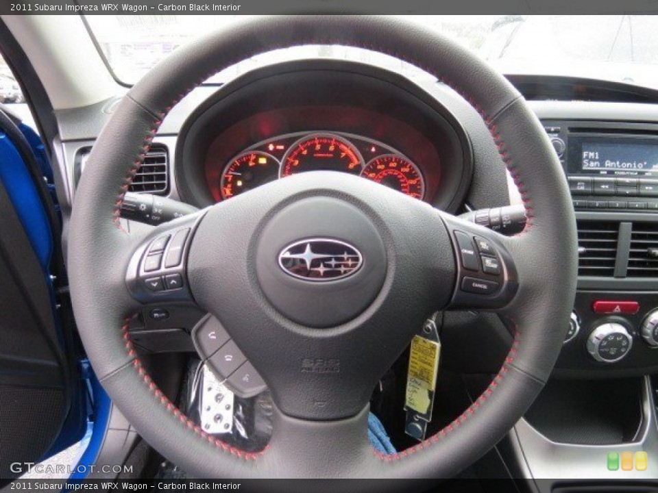 Carbon Black Interior Steering Wheel for the 2011 Subaru Impreza WRX Wagon #73636122