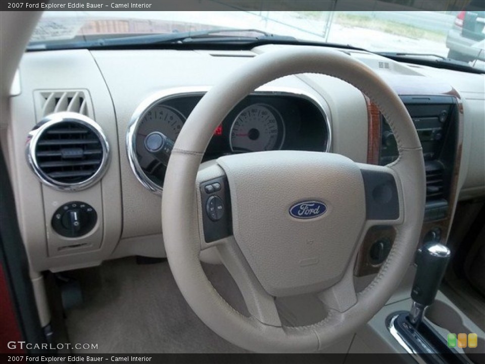 Camel Interior Steering Wheel for the 2007 Ford Explorer Eddie Bauer #73637577