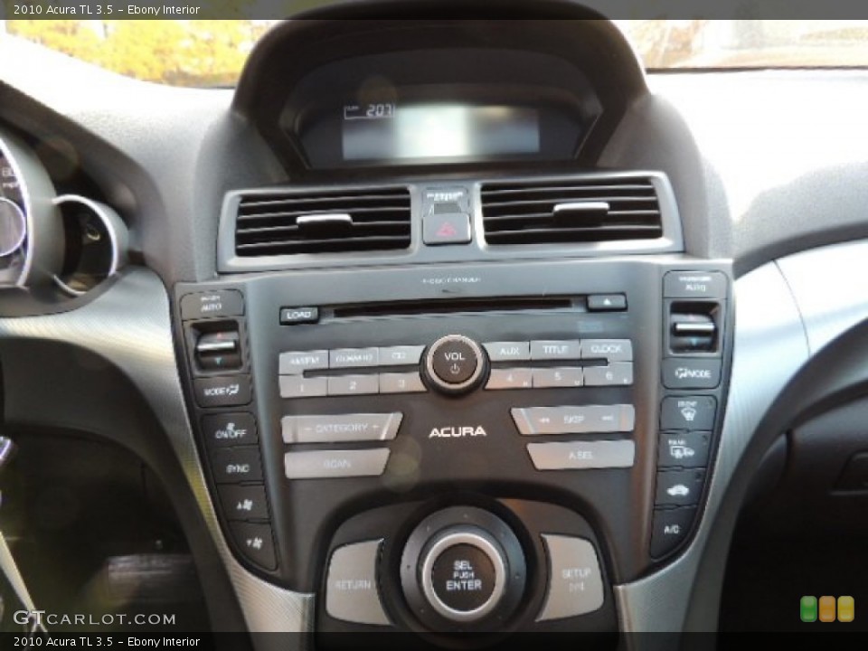 Ebony Interior Controls for the 2010 Acura TL 3.5 #73637811
