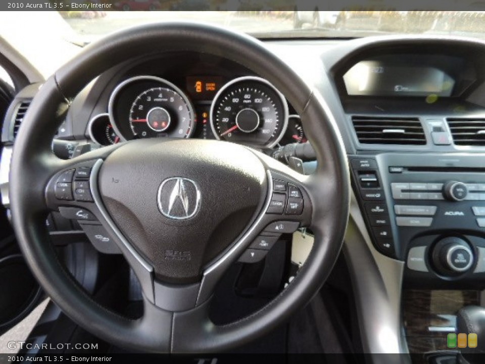 Ebony Interior Steering Wheel for the 2010 Acura TL 3.5 #73637844