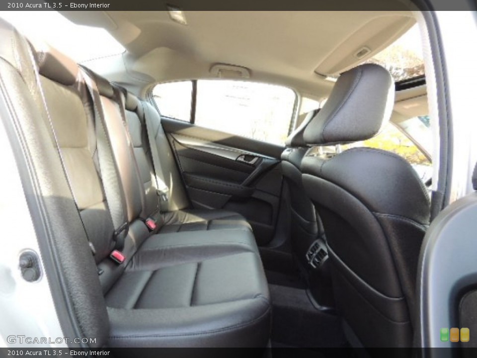 Ebony Interior Rear Seat for the 2010 Acura TL 3.5 #73638030