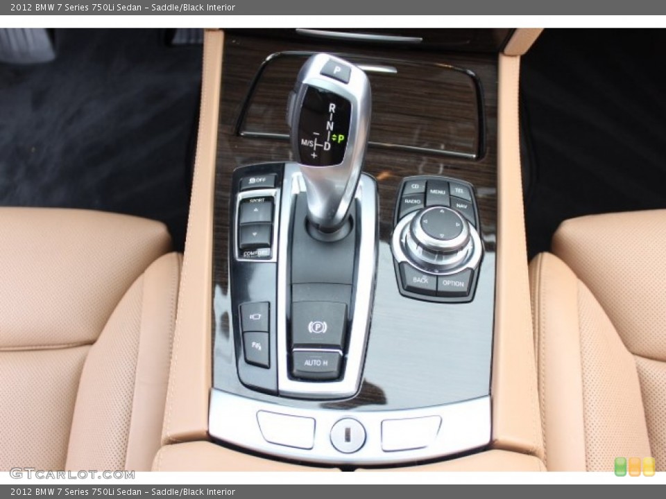 Saddle/Black Interior Transmission for the 2012 BMW 7 Series 750Li Sedan #73641468