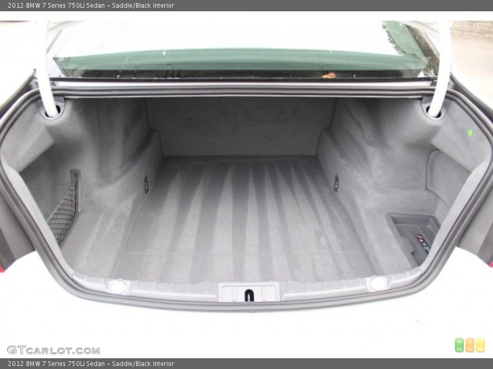 Saddle/Black Interior Trunk for the 2012 BMW 7 Series 750Li Sedan #73641601