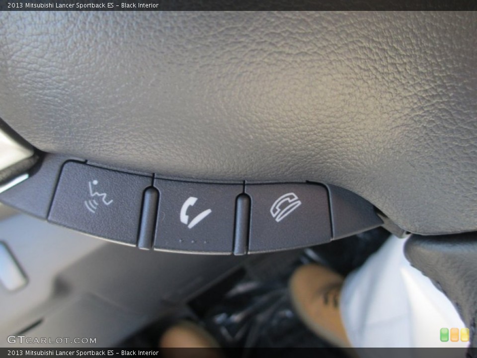 Black Interior Controls for the 2013 Mitsubishi Lancer Sportback ES #73641947