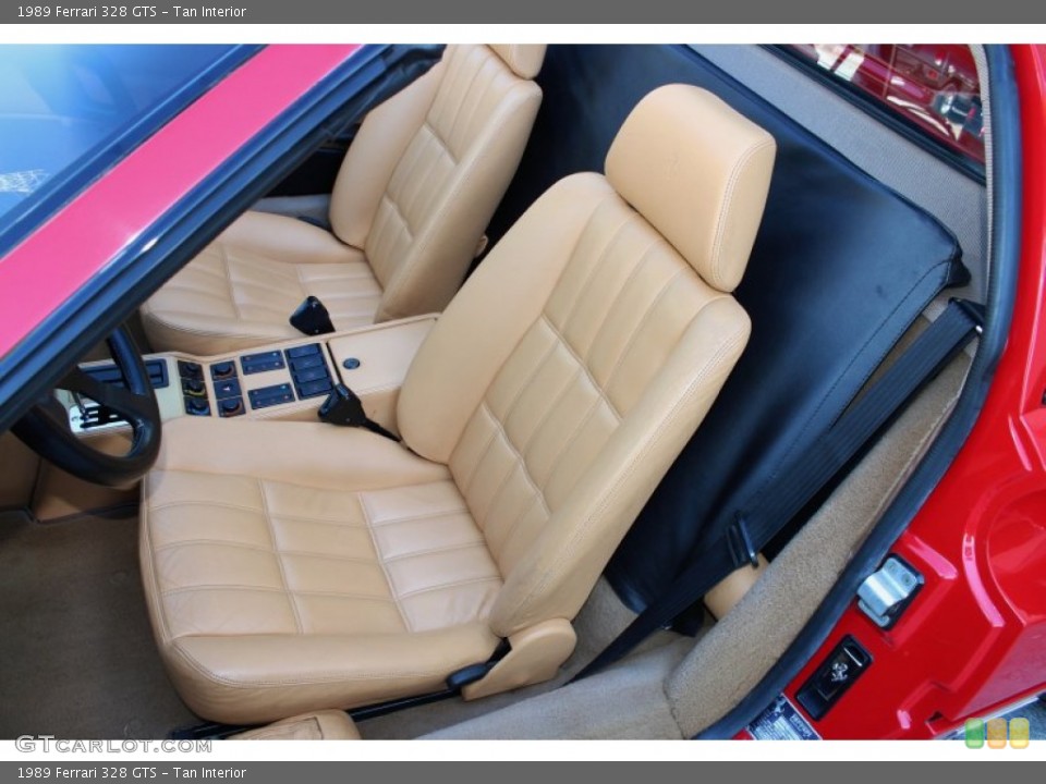 Tan Interior Front Seat for the 1989 Ferrari 328 GTS #73643190