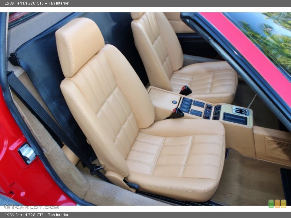 Tan Interior Front Seat for the 1989 Ferrari 328 GTS #73643214