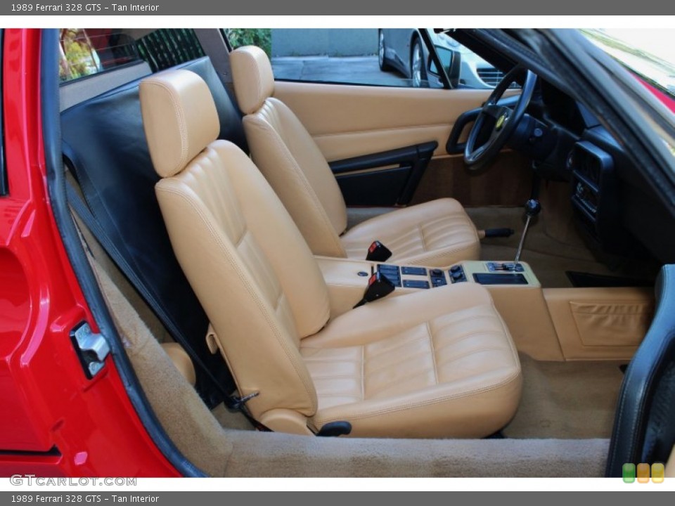 Tan Interior Front Seat for the 1989 Ferrari 328 GTS #73643229