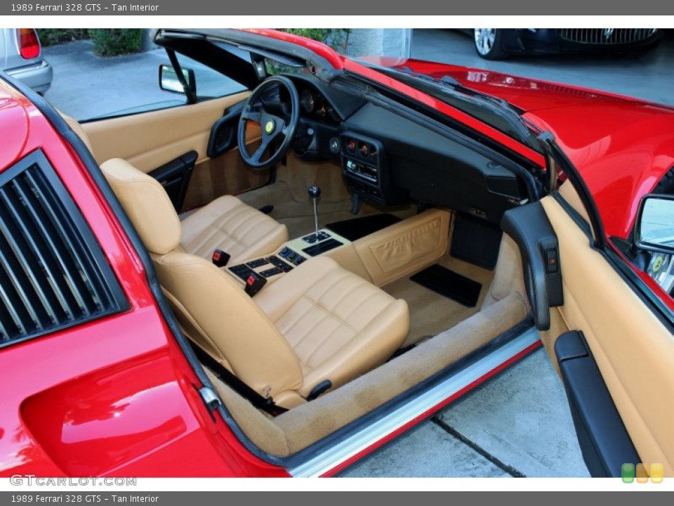 Tan Interior Photo for the 1989 Ferrari 328 GTS #73643253