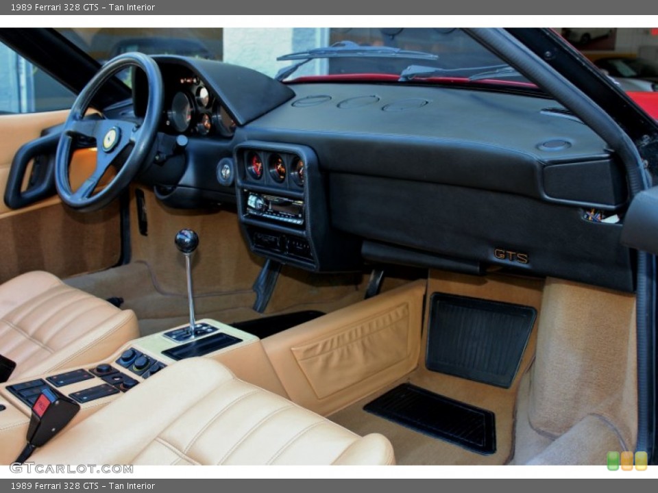 Tan Interior Dashboard for the 1989 Ferrari 328 GTS #73643292