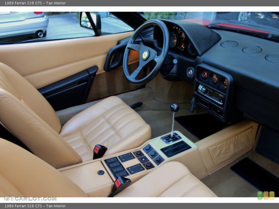 Tan Interior Photo for the 1989 Ferrari 328 GTS #73643311