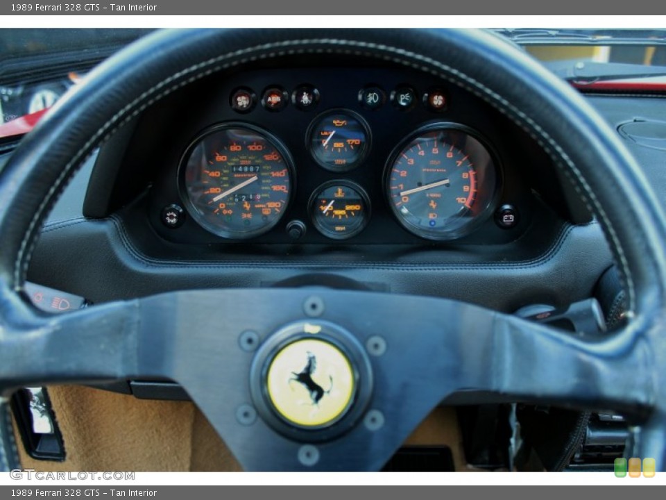 Tan Interior Gauges for the 1989 Ferrari 328 GTS #73643361