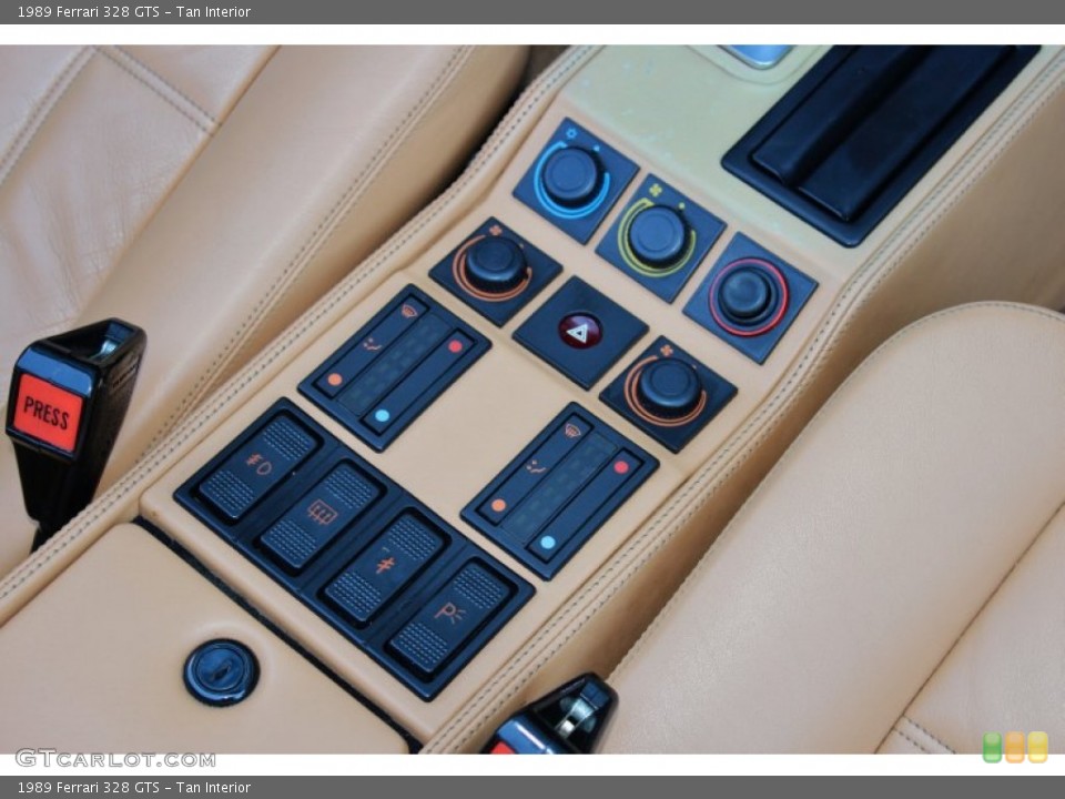 Tan Interior Controls for the 1989 Ferrari 328 GTS #73643466