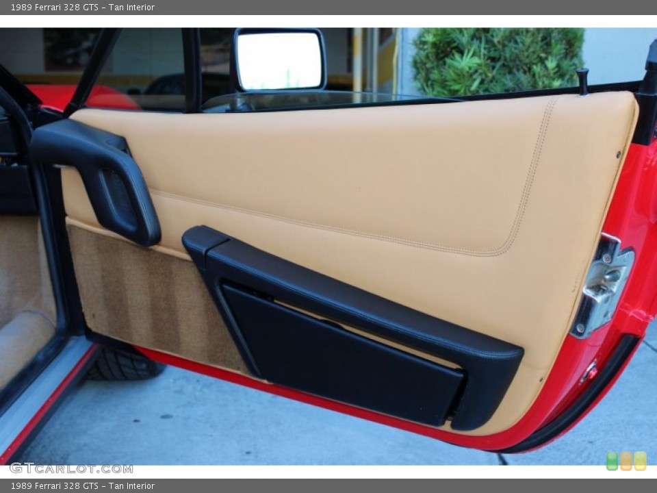 Tan Interior Door Panel for the 1989 Ferrari 328 GTS #73643530