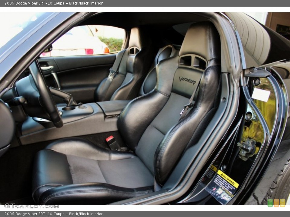 Black/Black Interior Front Seat for the 2006 Dodge Viper SRT-10 Coupe #73644183