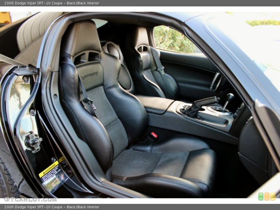 Black/Black Interior Front Seat for the 2006 Dodge Viper SRT-10 Coupe #73644216