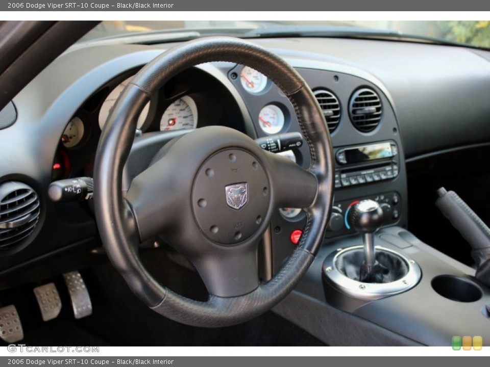 Black/Black Interior Steering Wheel for the 2006 Dodge Viper SRT-10 Coupe #73644352