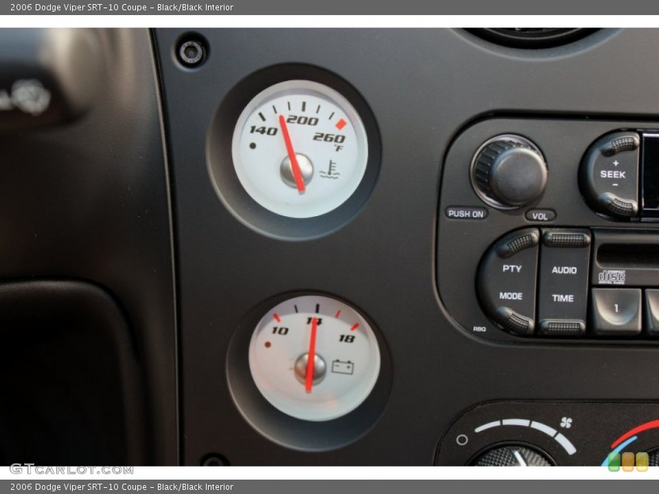 Black/Black Interior Gauges for the 2006 Dodge Viper SRT-10 Coupe #73644465