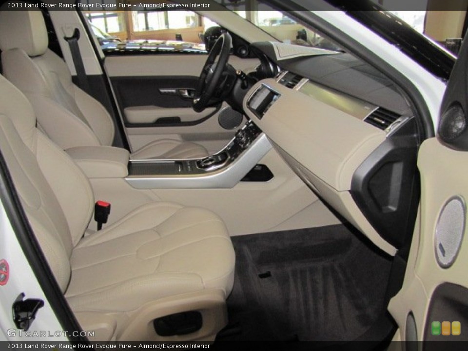 Almond/Espresso Interior Photo for the 2013 Land Rover Range Rover Evoque Pure #73645017