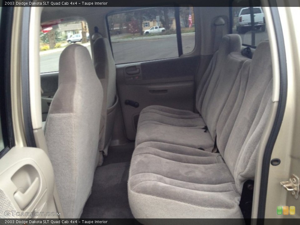 Taupe Interior Rear Seat for the 2003 Dodge Dakota SLT Quad Cab 4x4 #73645116