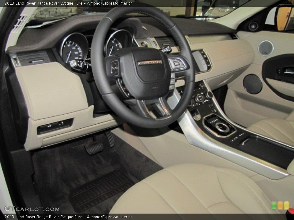 Almond/Espresso Interior Prime Interior for the 2013 Land Rover Range Rover Evoque Pure #73645128