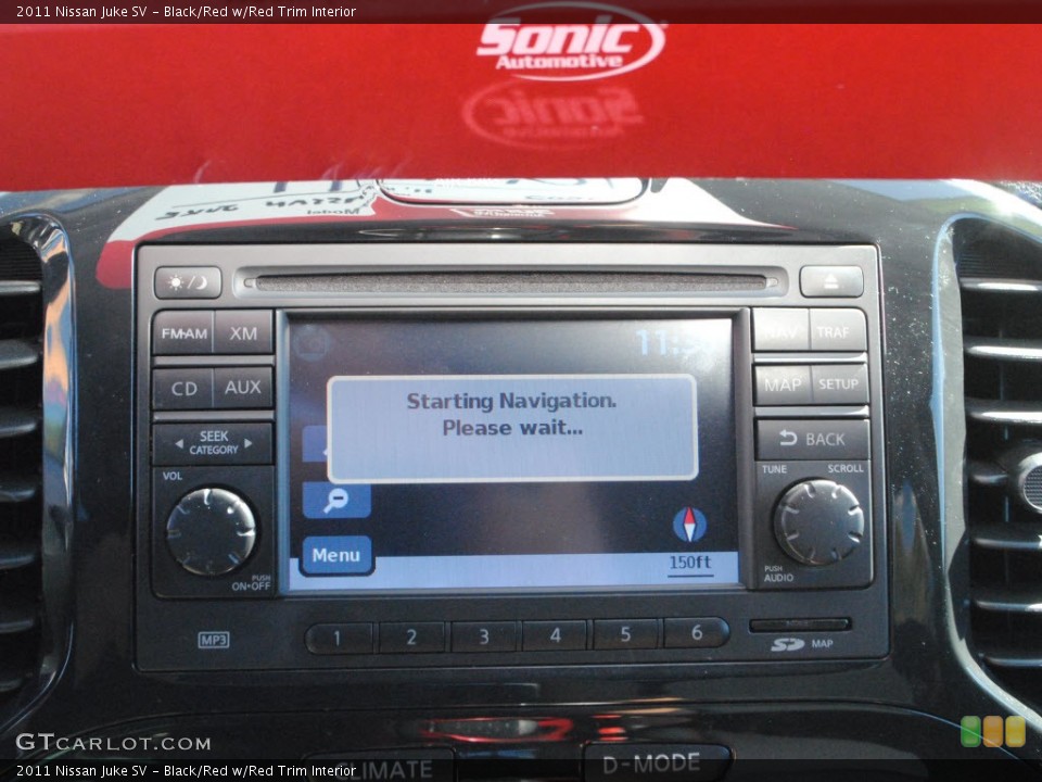 Black/Red w/Red Trim Interior Controls for the 2011 Nissan Juke SV #73646277