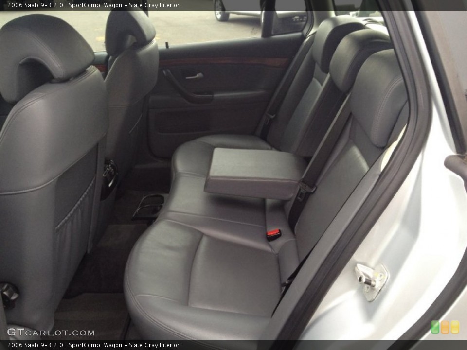 Slate Gray Interior Rear Seat for the 2006 Saab 9-3 2.0T SportCombi Wagon #73646785