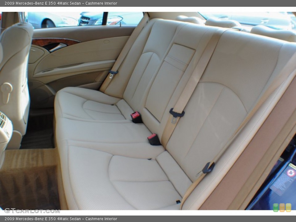 Cashmere Interior Rear Seat for the 2009 Mercedes-Benz E 350 4Matic Sedan #73648035
