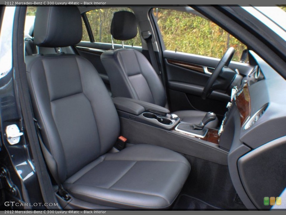 Black Interior Front Seat for the 2012 Mercedes-Benz C 300 Luxury 4Matic #73648296