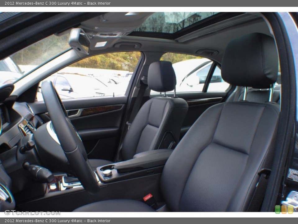 Black Interior Photo for the 2012 Mercedes-Benz C 300 Luxury 4Matic #73648334