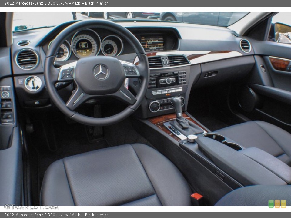 Black Interior Prime Interior for the 2012 Mercedes-Benz C 300 Luxury 4Matic #73648410