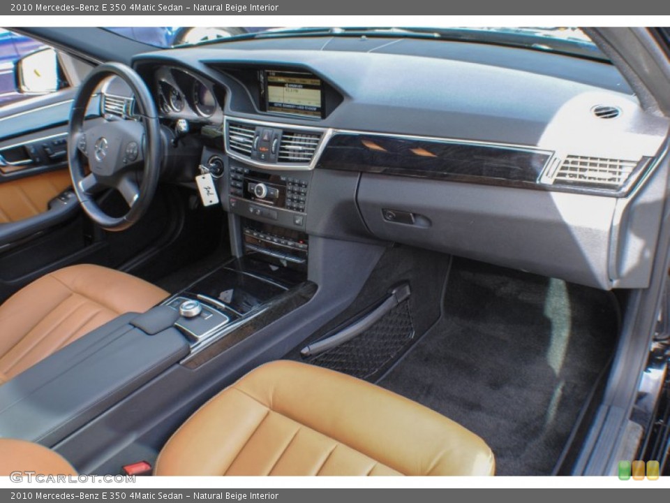 Natural Beige Interior Dashboard for the 2010 Mercedes-Benz E 350 4Matic Sedan #73649067